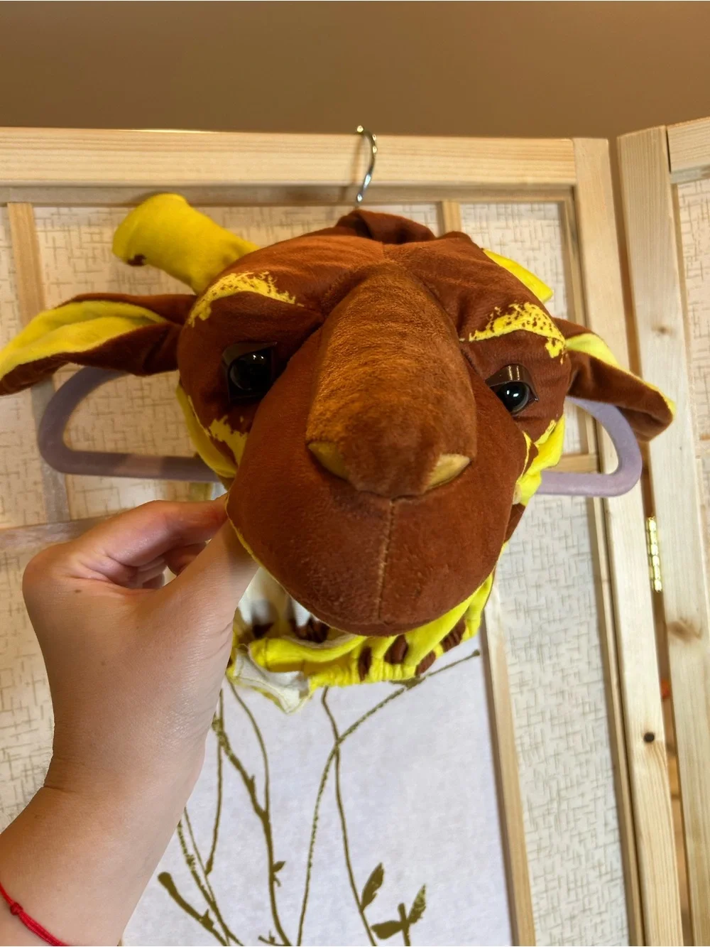 Giraffe Kids Costume - Yellow and Brown Plush Onesie plus plushie head piece